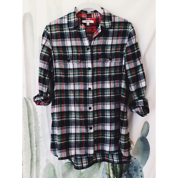 Madewell flannel button up 🌲 - Picture 1 of 4